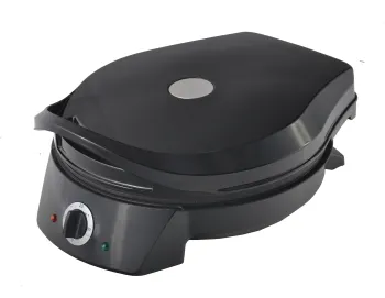 Non-Stick Automatic 12\" Pizza Maker Oven: Perfect for Home Use with 180° Opening