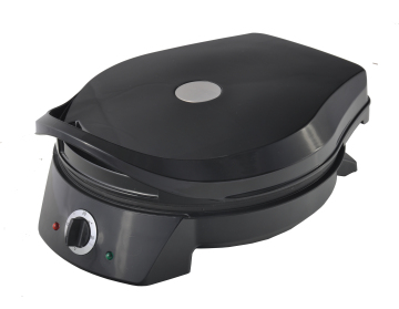 Non-Stick Automatic 12\" Pizza Maker Oven: Perfect for Home Use with 180° Opening