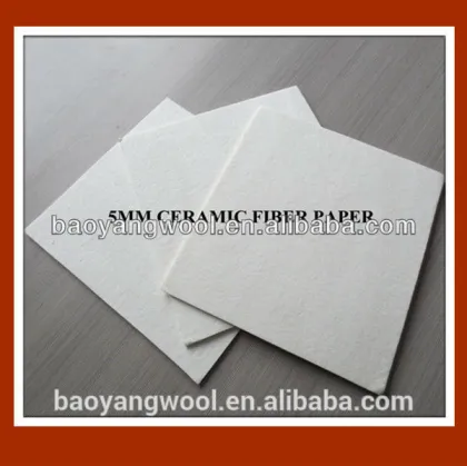 Sound insulation ceramic fiber paper
