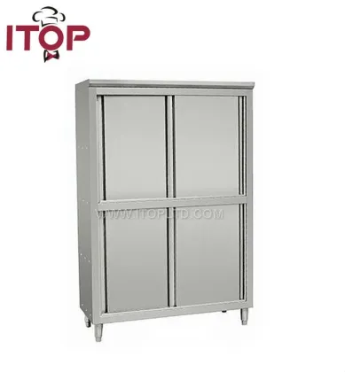 free standing kitchen storage cabinet with sliding door