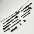 Black Protective Sleeve Cable Railing Kit