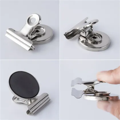 Magnetic Bulldog Clips - 31mm, 32mm, 50mm, 57mm Metal Paper Binder Clips