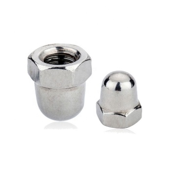 Metric hex domed cap nuts