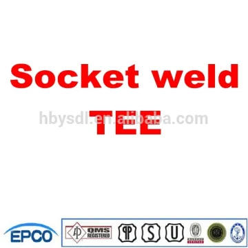 ANSI B16.11 ASTM A105 9000lb forged steel tee sw 3000#