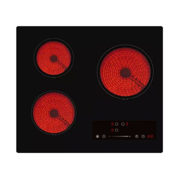 2024 New Design Glass Panel 3 Cooking Plate Ceramic Electric Stove CE CB Certified