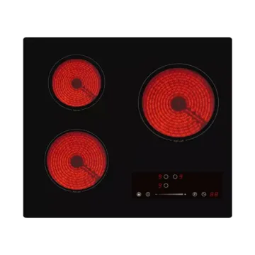 2024 New Design Glass Panel 3 Cooking Plate Ceramic Electric Stove CE CB Certified