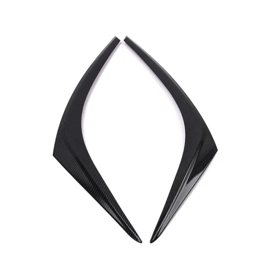 Carbon Fiber Chrome Plated Front Headlight Eyebrow Decoration for Toyota 2018 C-HR ABS