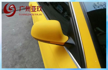 Derek Lemon Yellow Glitter Vinyl Wrap , 150um Flexible Monomeric Pvc Film