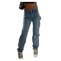 Cargo Pants Women Ripped Jeans For Women Mom Jean High Waist Jeans Holes Thin Women's Baggy Fashion Jeans Long Denim Trousers