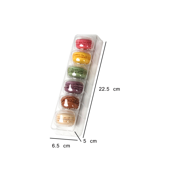 Transparent PET plastic macaron blister tray