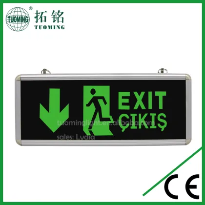 fire resist recharging led illuminated sign lamps