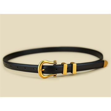 Classic Black Leather Belt Versatile and Stylish Accessory