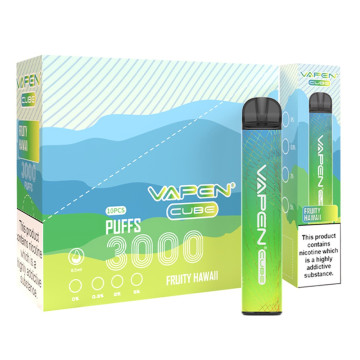 정통 vapen 큐브 3000 퍼프 일회용 vape 펜