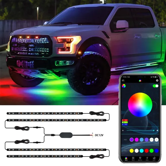 Car lights accessories RGB led strip light kit IP65 WS2811 252LED 12V ambient lighting car