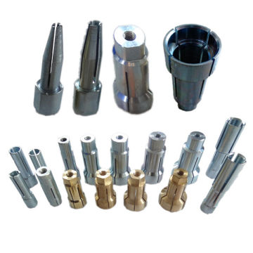 Spring steel collet chuck for stud welding machine