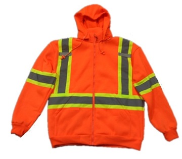 ANSI Approval Outdoor Quality High Visibility Reflective Safety Flannel Jacket Fleece From Factory