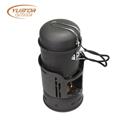 Outdoor Alcohol Stove Hard Anodized Aluminum Mini Burner