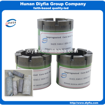 NMLC F10 impregnated well diamond core drill bits for sale