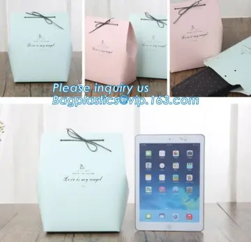 cartoon animals small paper wholesale boutique gift bags, christmas paper gift bag with bow, party favor handmade gift paper bag