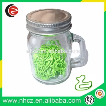 Professional factory custom logo size metal file clip/paper clip in new package