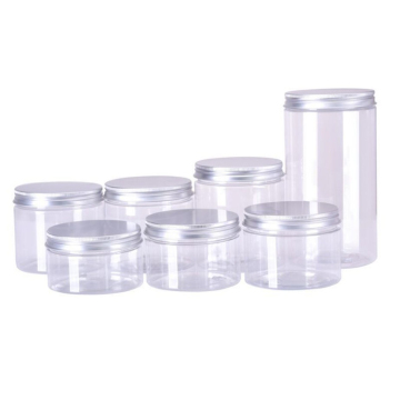 Clear Plastic PET Jars with Screw Lids - Various Sizes (89mm Caliber) for Food Packaging