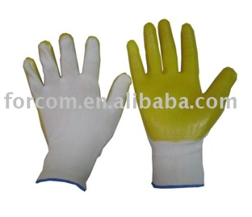 working glove coated PVC; pvc coated glove, coated and dipping glove, safety glove