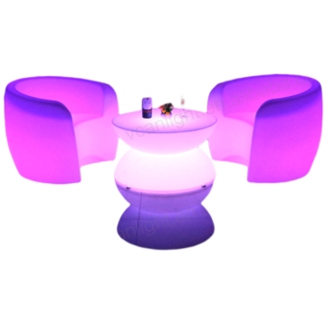2023 Alibaba LED Lighted Outdoor Hookah Lounge Furniture Sets