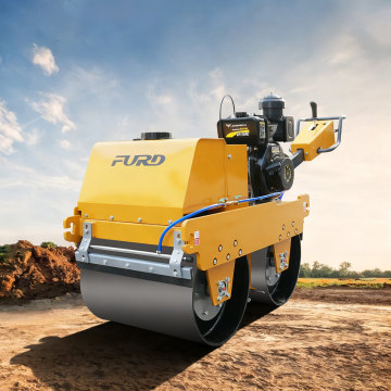 Road roller vibratory soil compactor