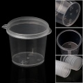 100Pcs 25ml Plastic Disposable Sauce Cups With Lid Food Storage Containers Boxes