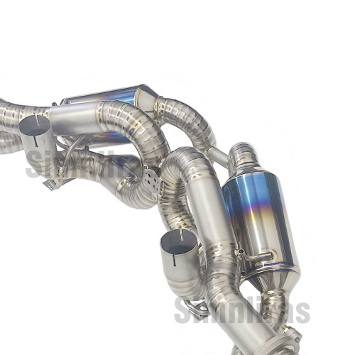 Ferrari 430 F430 05-09 AVT-Titan-Auspuff mit Ventilen