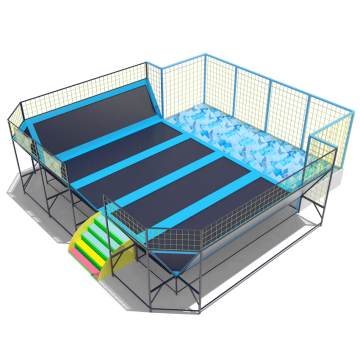 Indoor Trampoline with Foam Pit