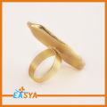 Nouveau stylisme gros anneau en métal or