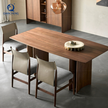 Luxe fabrieksprijs vaste walnoothoutplaat eettafel