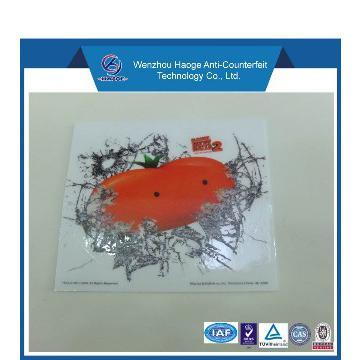 2013 removable car window vinyl sticker PASS SGS