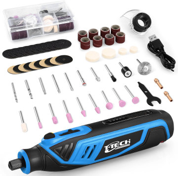 Dremel 4V Mini USB Charging Cordless Engraver Pen Power Tool with 5000-25000/min Speed and 45pcs Rotary Tool Kit