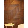 Chevron red oak flooring indoor