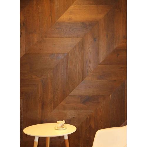 Chevron red oak flooring indoor