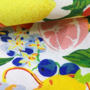 Tessuti di cotone con cuscino per camicia in lino con stampa digitale