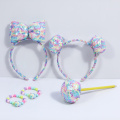 Children's lovely bow fish scale hair set
