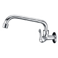 Long neck wallmount kitchen sink faucets