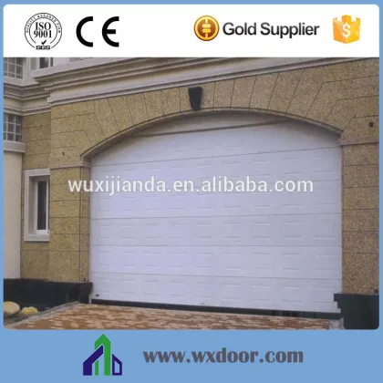 traffic white sandwich panel garage overhead sliding doors