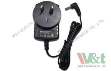 8w - 12w Uk Europe  3 Pin Plug To 2 Pin Plug Adapter Wall Mount Power Supply Ul / Fcc Cert