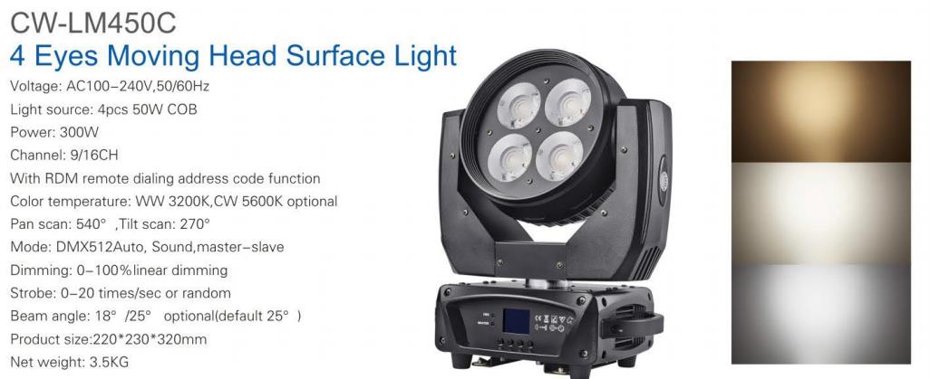 4 Eyes Moving Head Surface Light