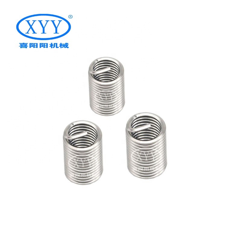 High Quality M2-M30 Standard 304 Stainless Steel Wire Thread Repair Insert Custom Size Fasteners Machinery Applications M10