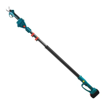 Portable Rechargeable High-Branch Pole Pruning Shears and Grass Trimmer with Extendable Handle