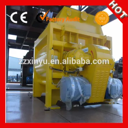 famous brand double horizontal JS1500 cement refractory cement