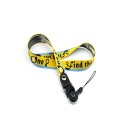 Promotional fashion durable nylon wrist lanyard for keys