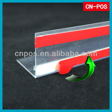 plastic rail for pusher and divider in supermarket