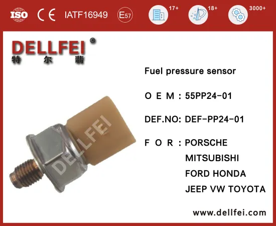 Fuel Rail Pressure Sensor 55PP24-01 for FORD,HONDA,JEEP,MITSUBISHI,PORSCHE,TOYOTA,VW