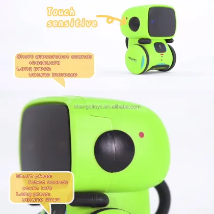 Interactive Kids Robot Toy: Voice-Controlled, Touch-Sensor, Dancing, Singing, and Recording Smart Robot Companion